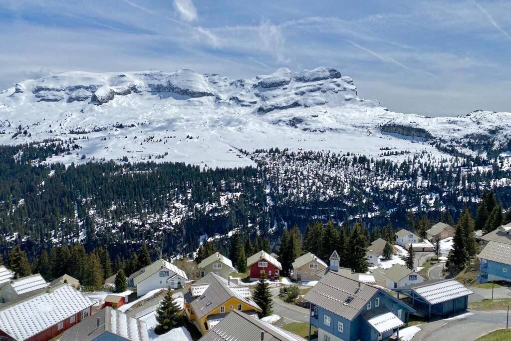 Vue Panoramique Sur Les Montagnes Plein Sud - T2 Skis Aux Pieds, Piscine & Spa Flaine Exterior foto