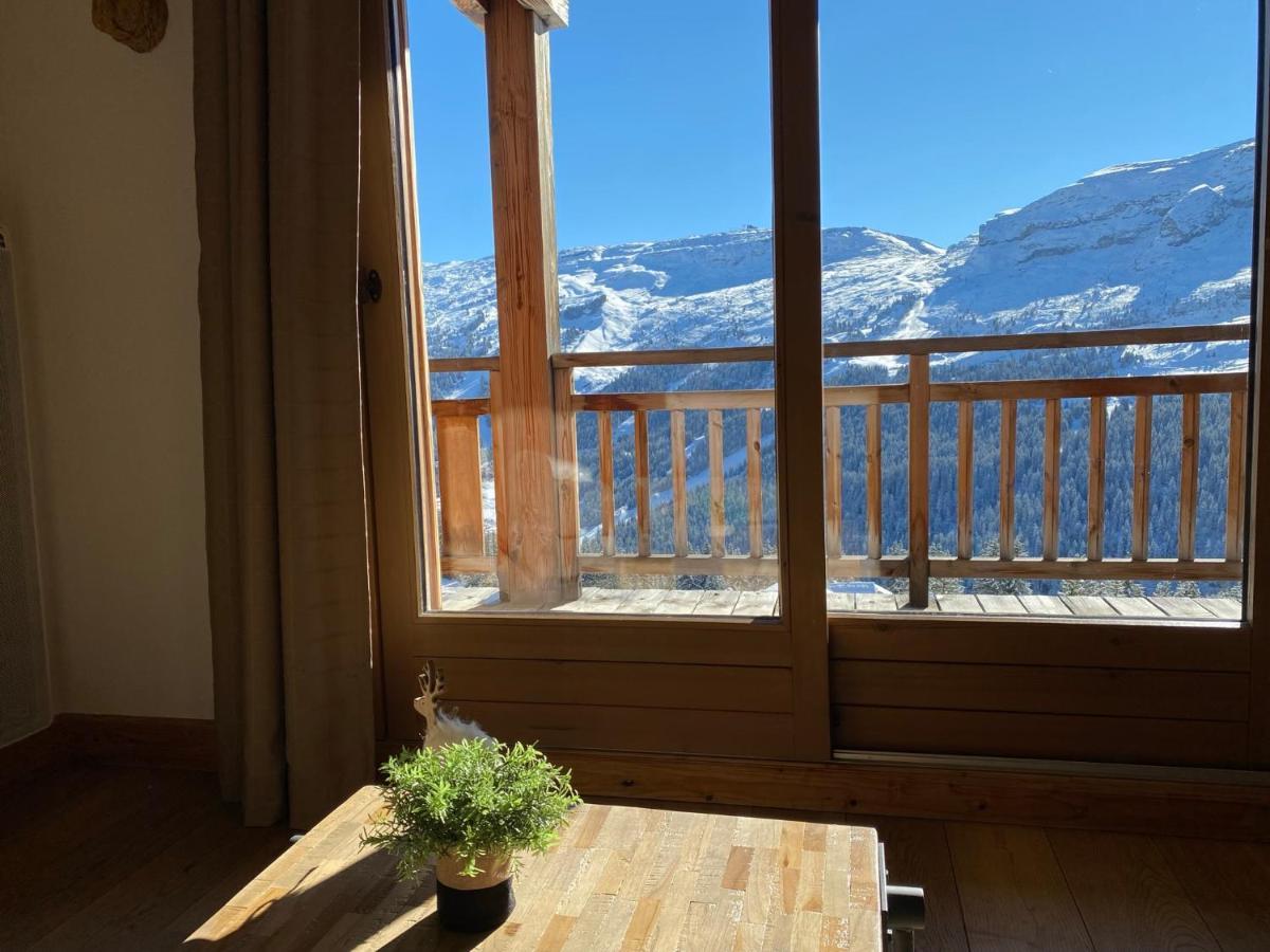 Vue Panoramique Sur Les Montagnes Plein Sud - T2 Skis Aux Pieds, Piscine & Spa Flaine Exterior foto