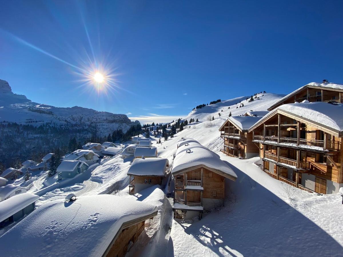 Vue Panoramique Sur Les Montagnes Plein Sud - T2 Skis Aux Pieds, Piscine & Spa Flaine Exterior foto